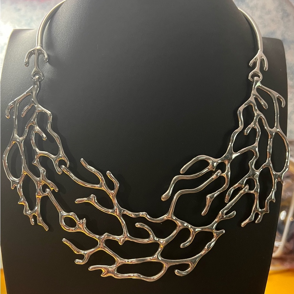 Unique Tree Branch bib-necklace